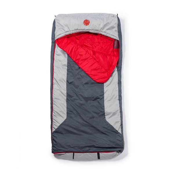 Coleman Palmettto 30-Degree Cold Weather Rectangular Adult Sleeping Bag, Red