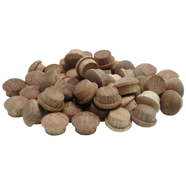 General Tools 1/2 in. Oak Button Plugs 311012 - The Home Depot