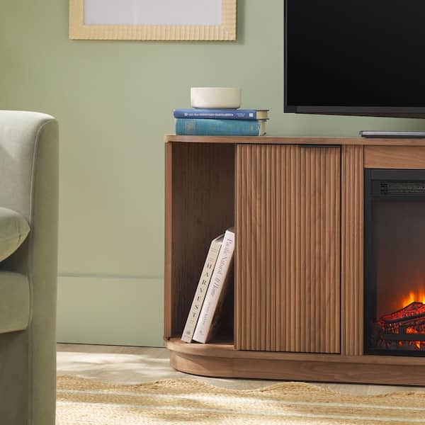 Walker Edison Furniture Company 60 in. Mocha Modern TV Stand with