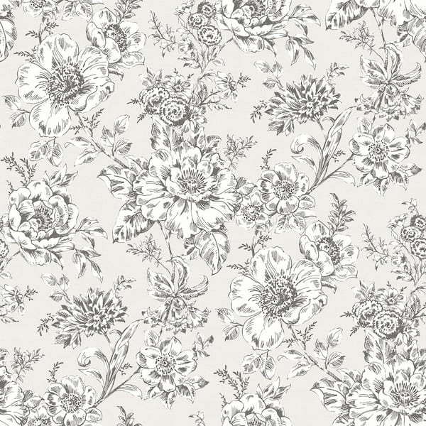 RoomMates Taupe Winifred Peel And Stick Wallpaper RMK12694PLW The   Roommates   Rolls Rmk12694plw 64 600 