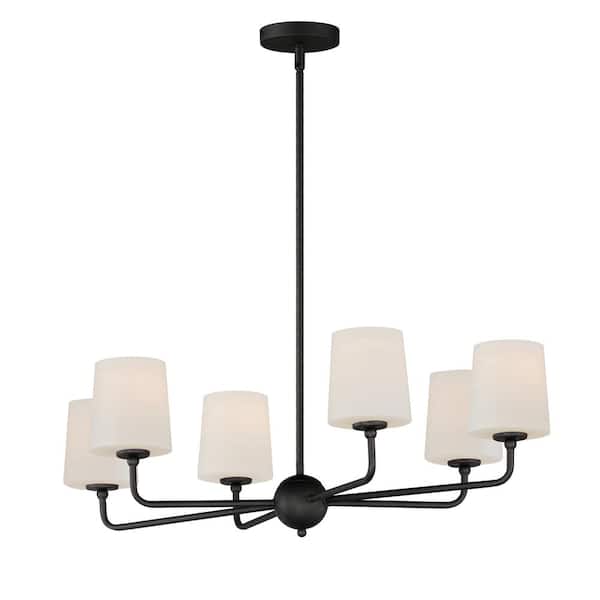 Maxim Lighting Bristol 6-Light Black Chandelier