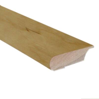 Unfinished Maple Lipover 0.81 in. Thick x 3 in. Wide x 78 in. Length Hardwood Stair Nose Molding