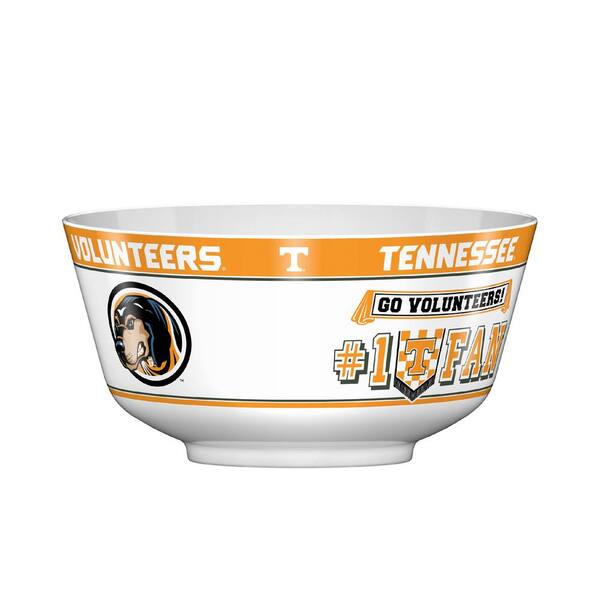 Unbranded Tennessee Volunteers 128 Oz. Orange Chip Bowl with Dividers and Dip Bowl Accessories