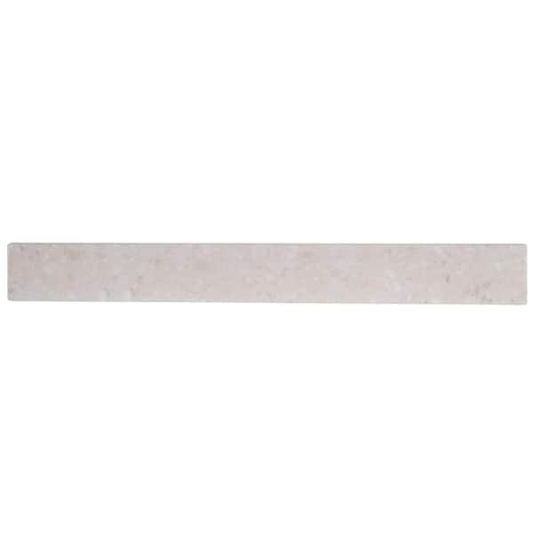 Home Decorators Collection 31 in. W Cultured Marble Vanity Backsplash in Oyster Pearl