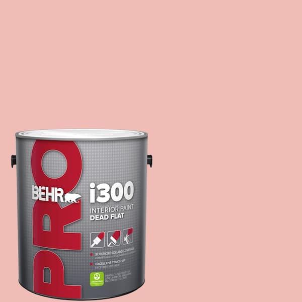 BEHR PRO 1 gal. #BIC-04 Pink Taffy Dead Flat Interior Paint