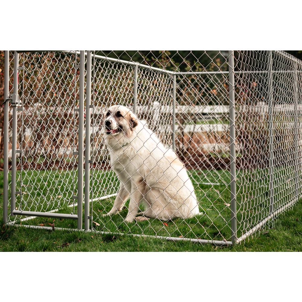 Lucky Dog Heavy Duty Galvanized Steel Chain Link Dog Kennel