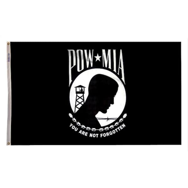 Annin Flagmakers 3 ft. x 5 ft. Nylon Single Reverse POW-MIA Armed Forces Flag