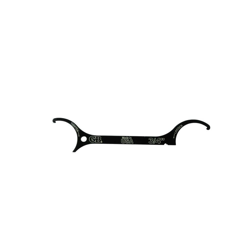 Gardner Bender 5.75 in. Long, Steel Lock Nut Wrench with Etched