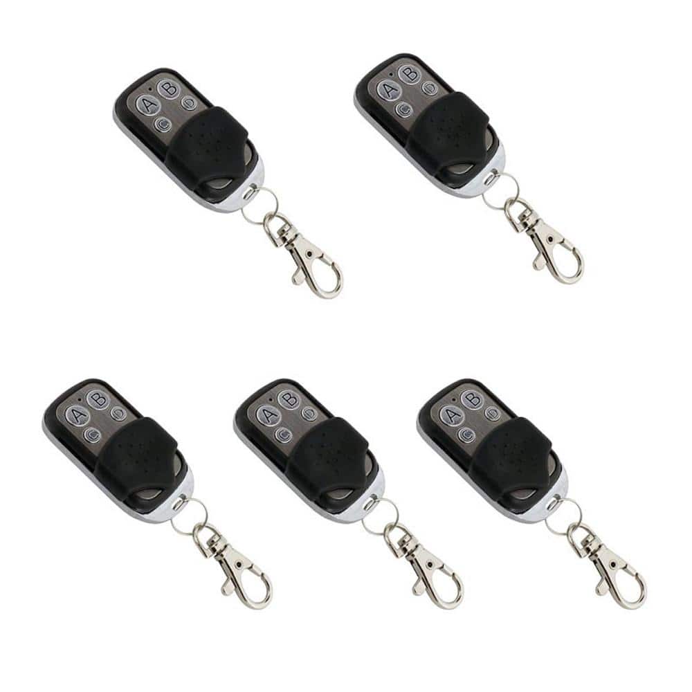 Black 4-Channel Remote Control with Clasp