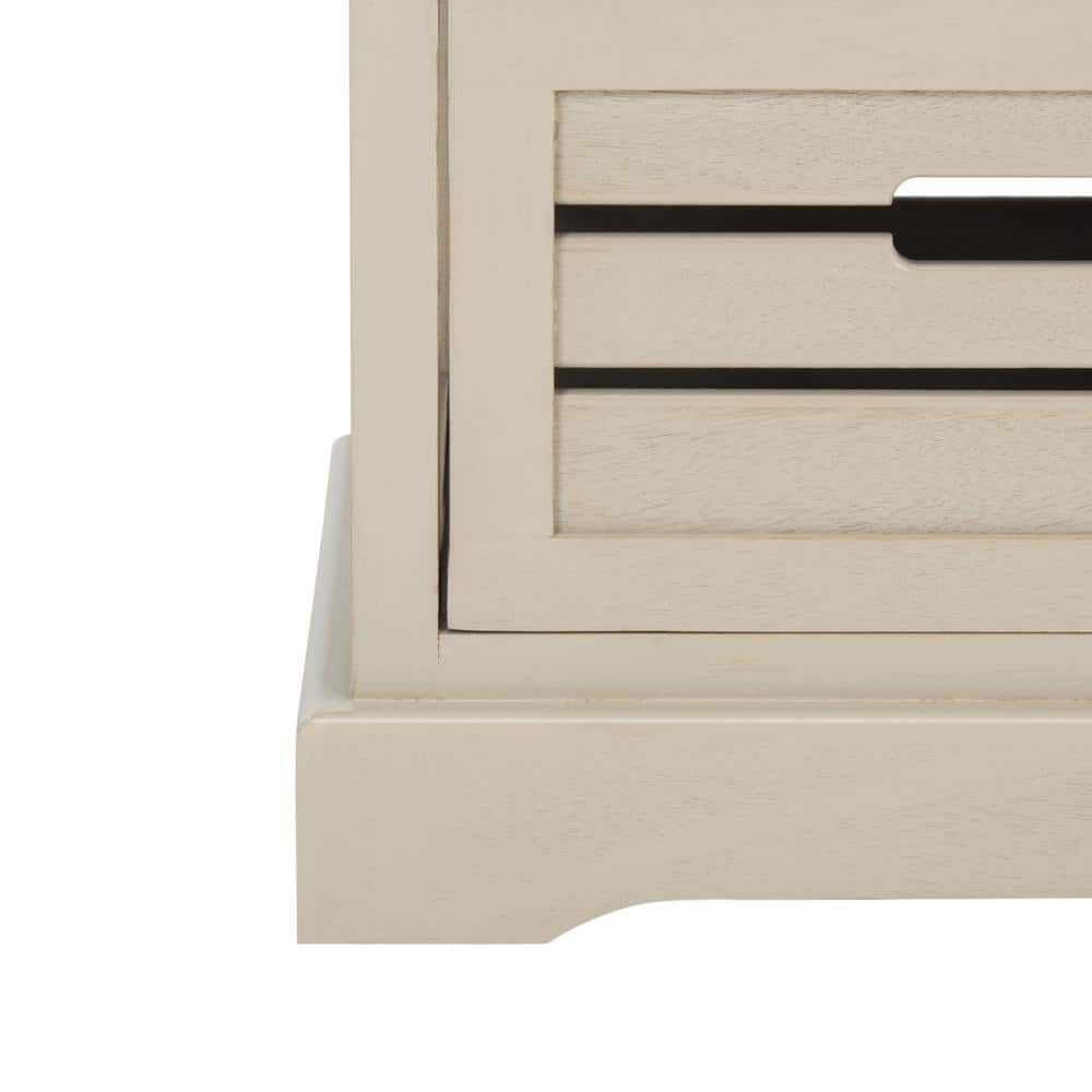 Transitional Grey Driftwood 5-Drawer Slim Cabinet