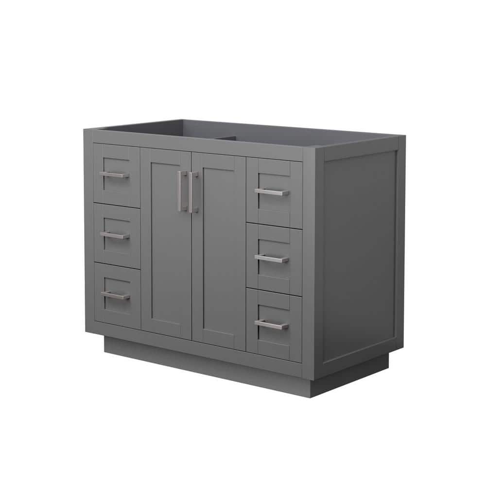 Miranda 41.25 in. W x 21.75 in. D Single Bath Vanity Cabinet Only in Dark Gray price history on PriceWatchPro