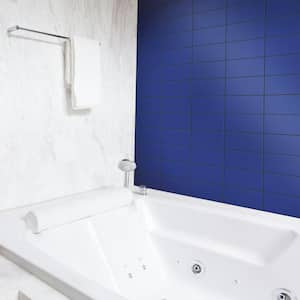 Piscina Brick Cobalt Glossy 4-3/4 in. x 9-5/8 in. Porcelain Floor and Wall Tile (11.22 sq. ft./Case)