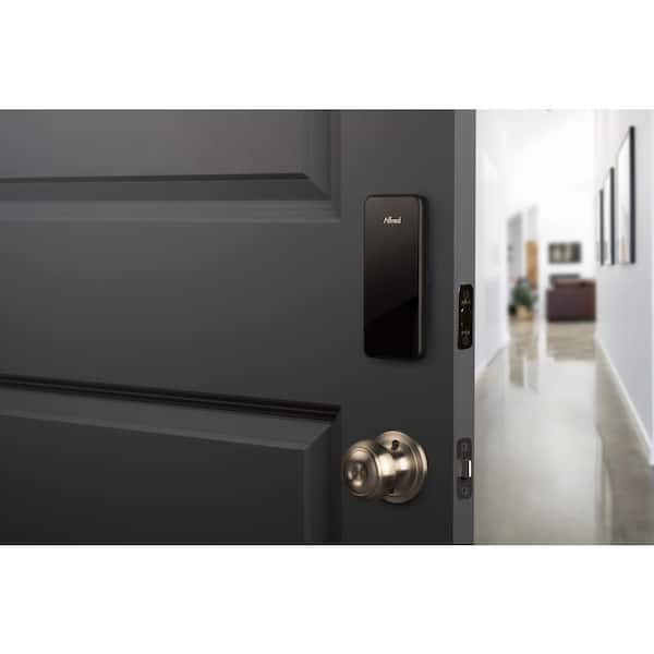 Alfred Db1 Black Smart 1 Sided Keyless Electronic Deadbolt Lock Db1 Bl The Home Depot