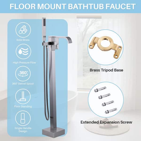 AVITAS Single-Handle Freestanding Tub Faucet with Hand shower