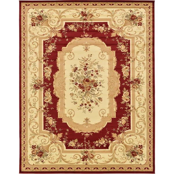 Unique Loom Versailles Henry Red 10' 0 x 13' 0 Area Rug