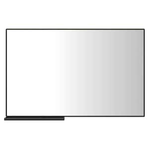 48 in. W x 30 in. H Framed Black Vanity Mirror Aluminum Vertical&Horizontal Decorative Wall Mirror Bathroom Mirror