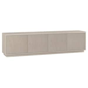 Hanson 78.5 in. Alder White TV Stand Fits TV's up to 85 in.