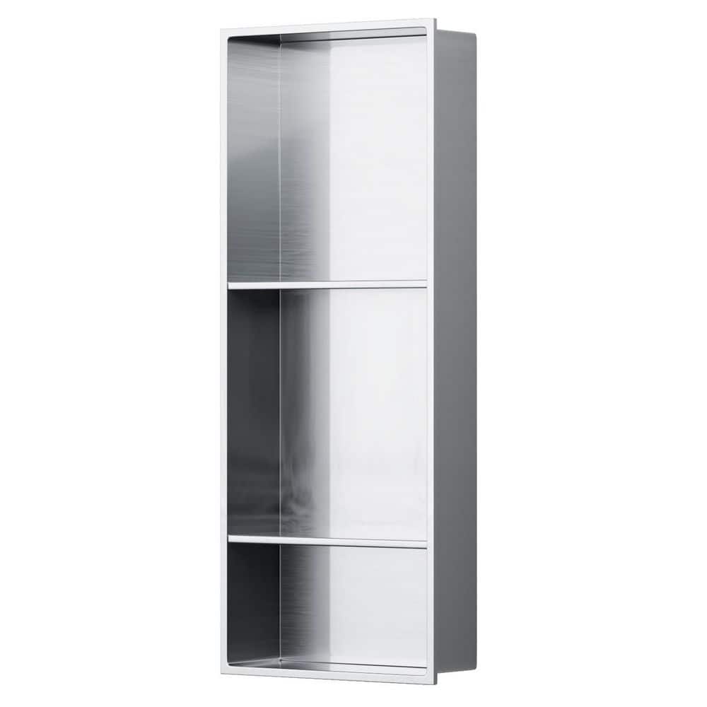 BWE 13 in. W x 31 in. H x 4 in. D Bathroom Shower Niche Double