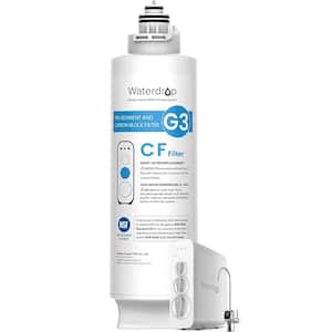 Waterdrop G3P800 Reverse Osmosis System, 800 GPD Fast Flow, NSF/ANSI 42 &  53 & 58 & 372 Certified, 3:1 Pure to Drain, Tankless Under Sink RO Water