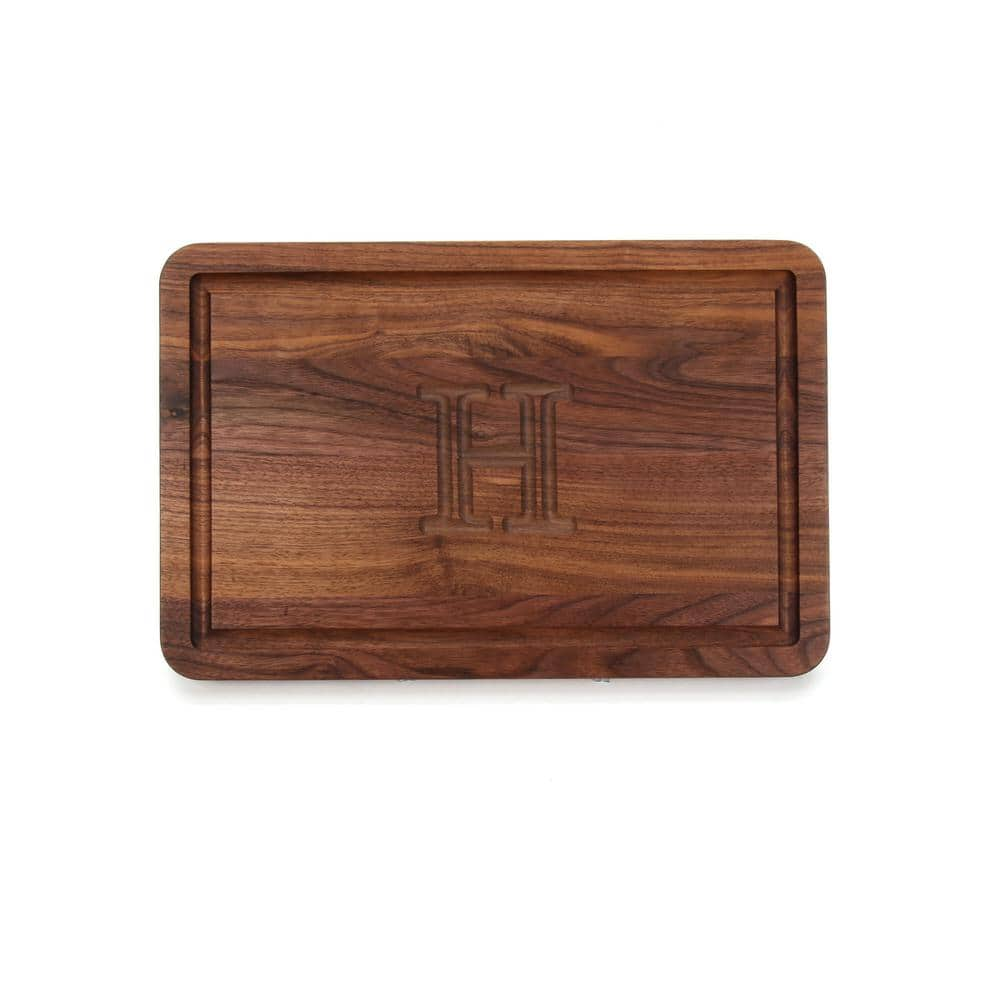 BigWood Boards Rectangle Walnut Cutting Board H