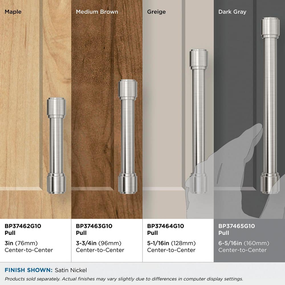 Faircrest 6-5/16 in. (160mm) Center-to-Center Satin Nickel Bar Cabinet Pull