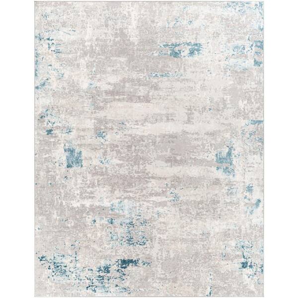 Artistic Weavers Ackerman Medium Gray/Light Blue 8 ft. x 10 ft. Indoor Area Rug
