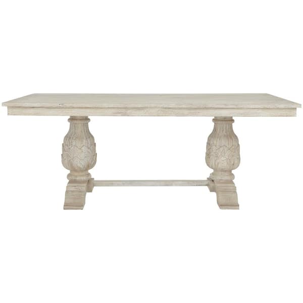 Home Decorators Collection Kingsley Sandblasted White Dining Table