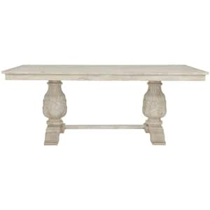 Kingsley Sandblasted White Dining Table