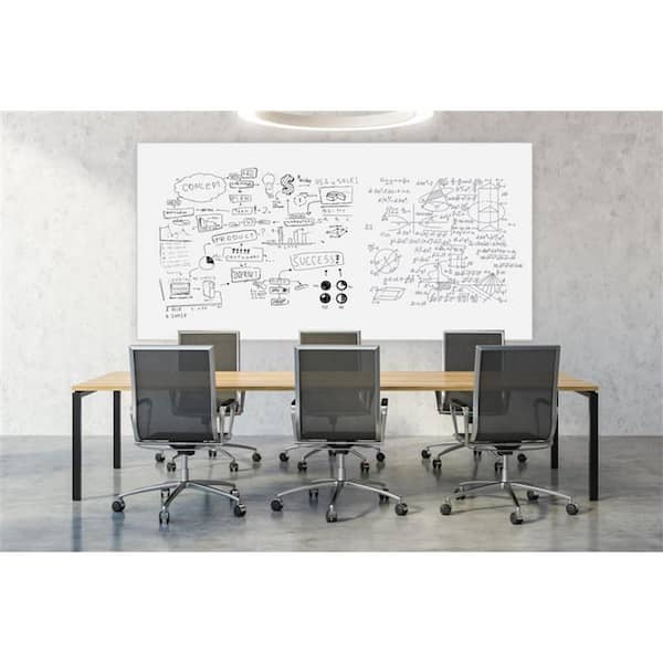Luxor 48 x 36 Wall-Mounted Magnetic Ghost Grid Whiteboard