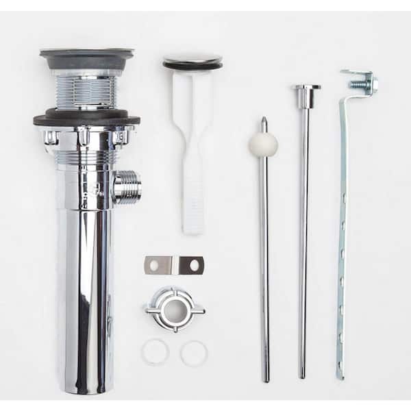 PF WaterWorks ClogFREE Never Clog Pop-Up Drain, Magnetic Stopper, Chrome ABS Body w/o Overflow, 1.6-2" Sink Hole, Chrome