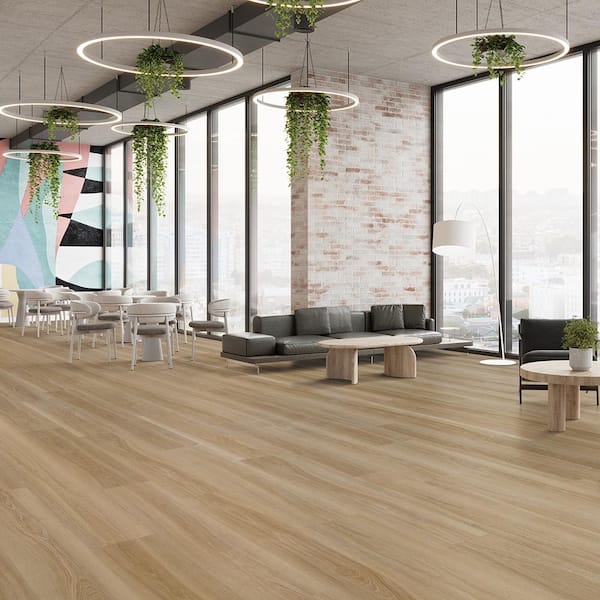 French Oak Alameda 20 MIL x 9.1 in. W x 60 in. L Waterproof Loose Lay Luxury Vinyl Plank Flooring (22.6 sq. ft./Case)