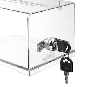 Acrylic Clear Locking Suggestion Box (3-Pack)