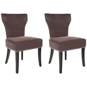 Jappic Dark Brown/Black Side Chair (Set of 2)