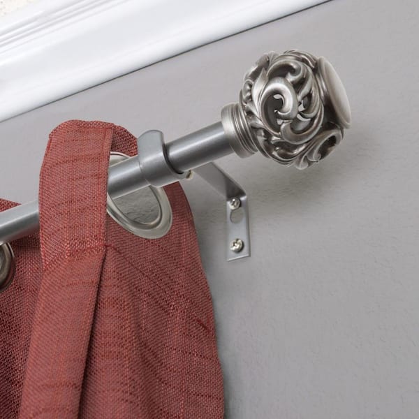 Decopolitan Vine Open Ball 28 in. - 48 in. Adjustable Curtain Rod