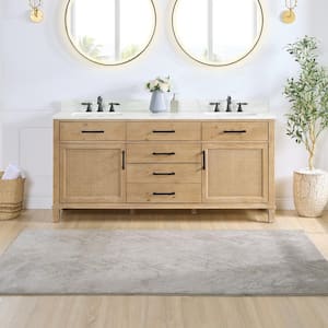 Solana 71.2 in. W x 21.6 in. D x 33.1 in. H Bath Vanity Cabinet without Top in in Weathered Fir