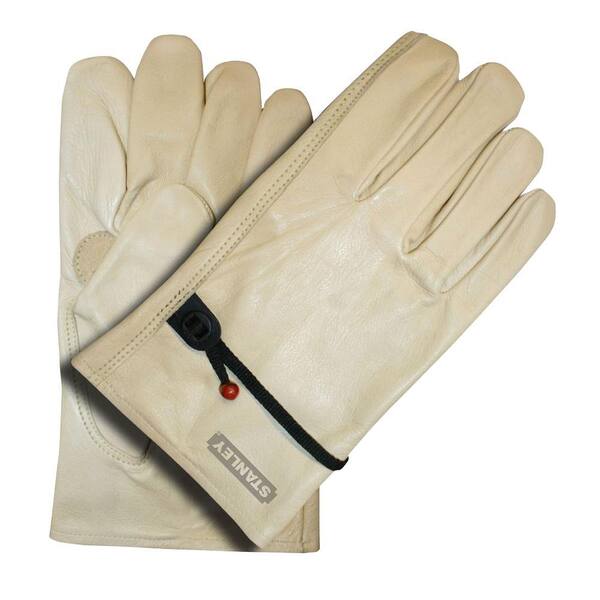 Stanley Grain Cowhide Medium Driver Glove with Ball and Tape