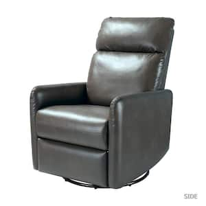 Quincy Grey Swivel Chair with Metal Base