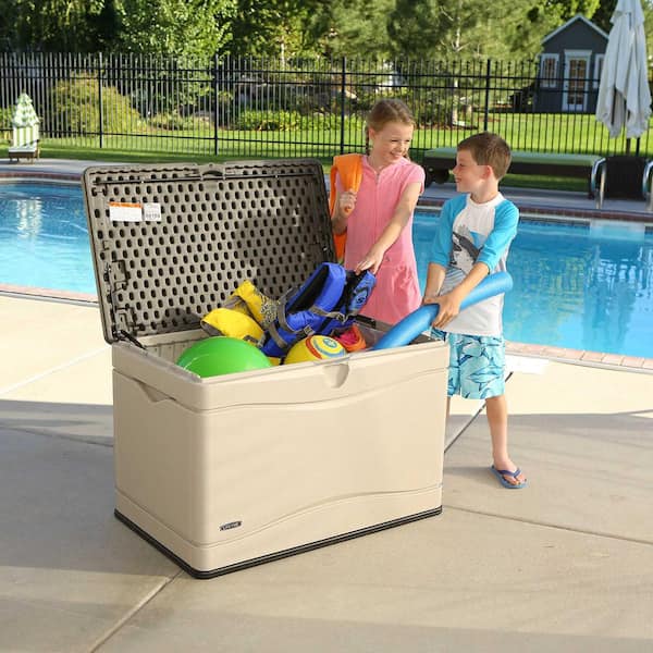 80 Gal. Polyethylene Outdoor Resin Deck Box
