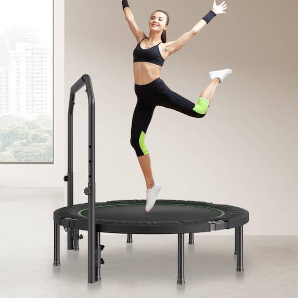 VEVOR Foldable Mini Trampoline 48 Fitness Rebounder Max Load