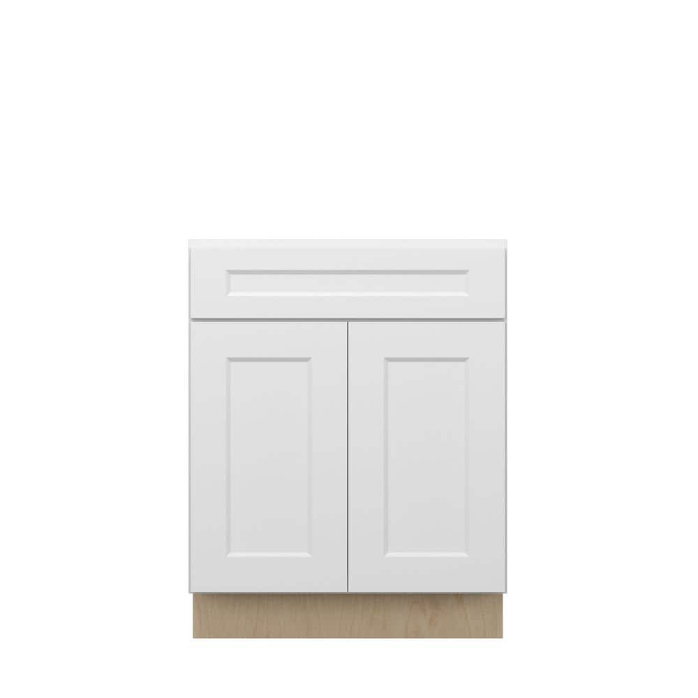 Norfolk Shaker 27 in. W x 34.5 in. H x 24 in. D in Painted White Plywood As