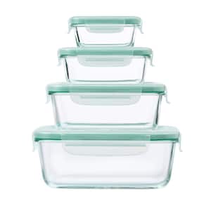 Good Grips 8-Piece Smart Seal Glass Rectangle Container Set