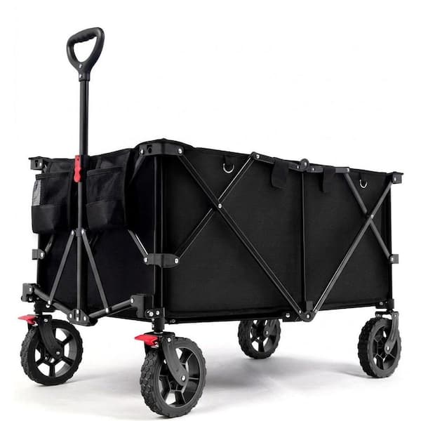 7 cu. ft. 330 lbs. Capacity Oxford Fabric Garden Cart with All-Terrain Wheels Extra Large Collapsible Utility Beach Cart