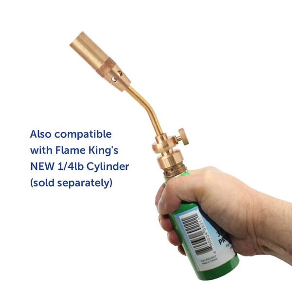 Manual Propane Torch Head - Brass Nozzle For Soldering, Brazing & Welding Projects