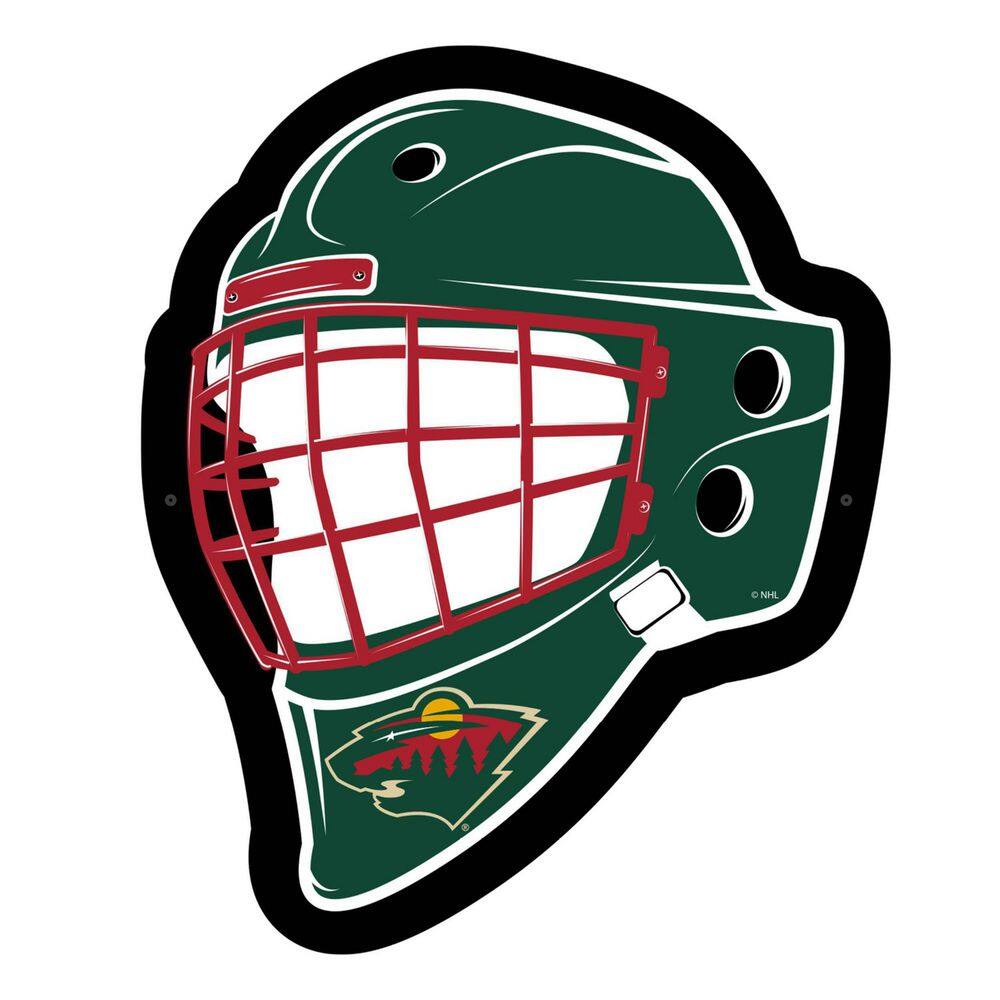 Evergreen Minnesota Wild Helmet 19 in. x 15 in. Plug-in LED Lighted ...