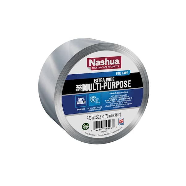 2.83 in. x 50.3 yd. 322 Extra Wide Multi-Purpose HVAC Foil Duct Tape