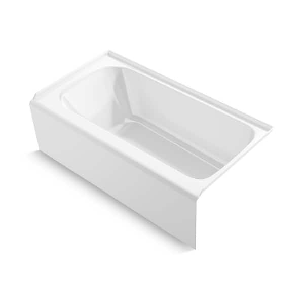 Paces 60 in. x 32 in. Soaking Bathtub with Right Hand Drain in White
