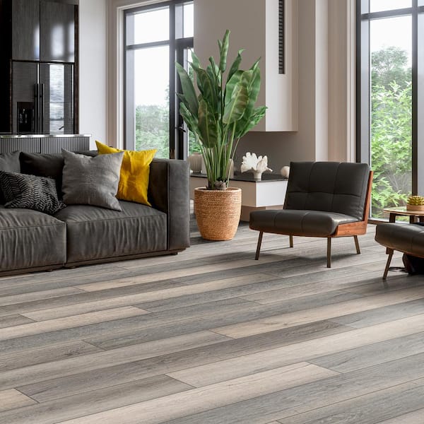 Lewes Gray 0.75 in. T x 2.75 in. W x 94 in. L Luxury Vinyl Flush Stairnose Eased Edge Molding