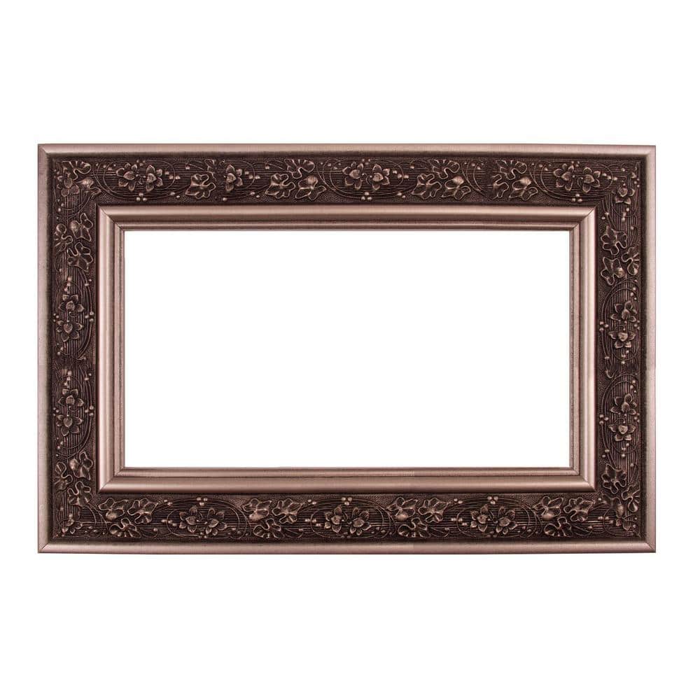 MirrorChic Verona 54 in. x 42 in. Mirror Frame Kit in Silver - Mirror Not Included E1691401-M04 ...