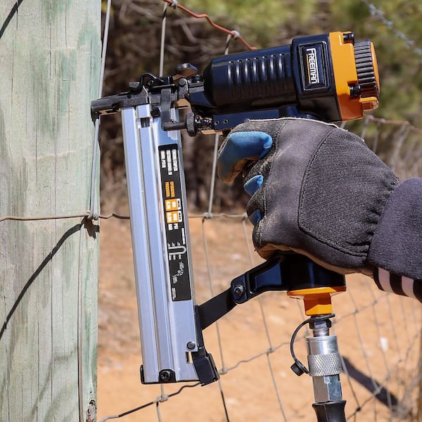 Freeman Pneumatic 18-Gauge 7/8 in. Fencing Stapler with Belt Hook