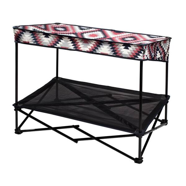 Quik Shade 36 in. W x 24 in. D Medium Southwestern Blanket Instant Pet Shade with Mesh Bed